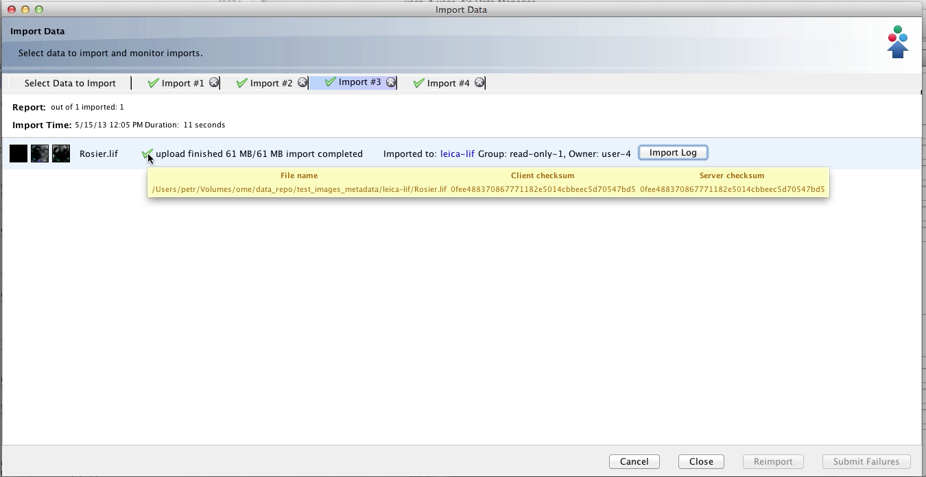 Screenshot from demo 3 of the new import dialog